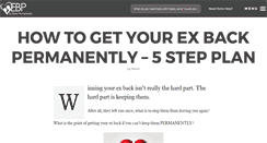Desktop Screenshot of getyourexbackpermanently.com